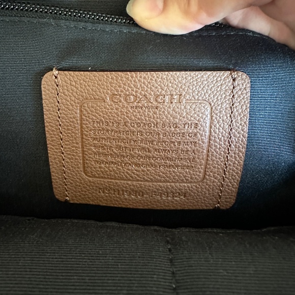 NWT! RARE! Coach F49324 Men's Houston Backpack With Varsity Stripe In Saddle - Picture 7 of 12